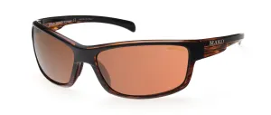 Mako Shadow Matte Black Brown Frame Polarised Sunglasses