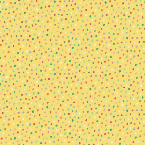 Makower Hello Spring | Spots | Yellow
