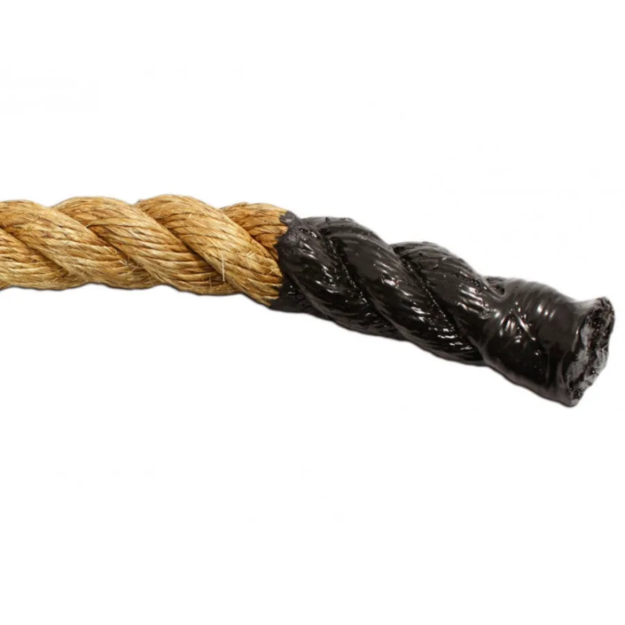 MANILA CLIMBING ROPE W/EYELET END 1.5", & 2" THICK