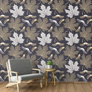 Maple Leaves Wallpaper Mural