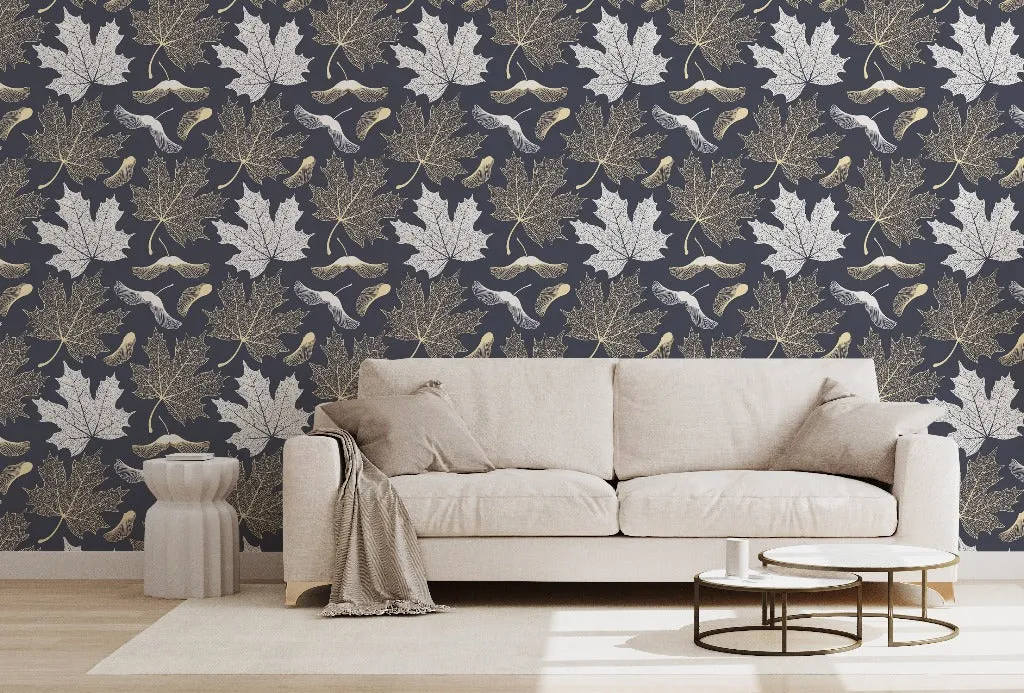 Maple Leaves Wallpaper Mural
