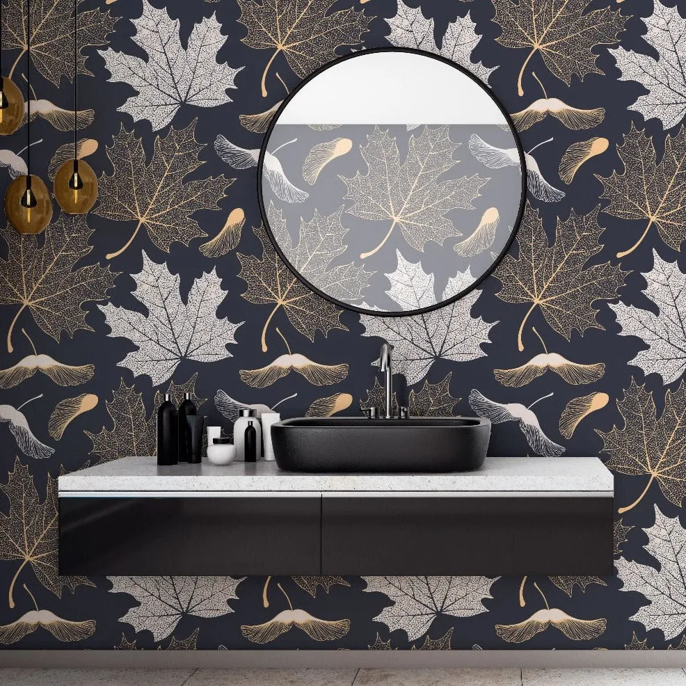 Maple Leaves Wallpaper Mural