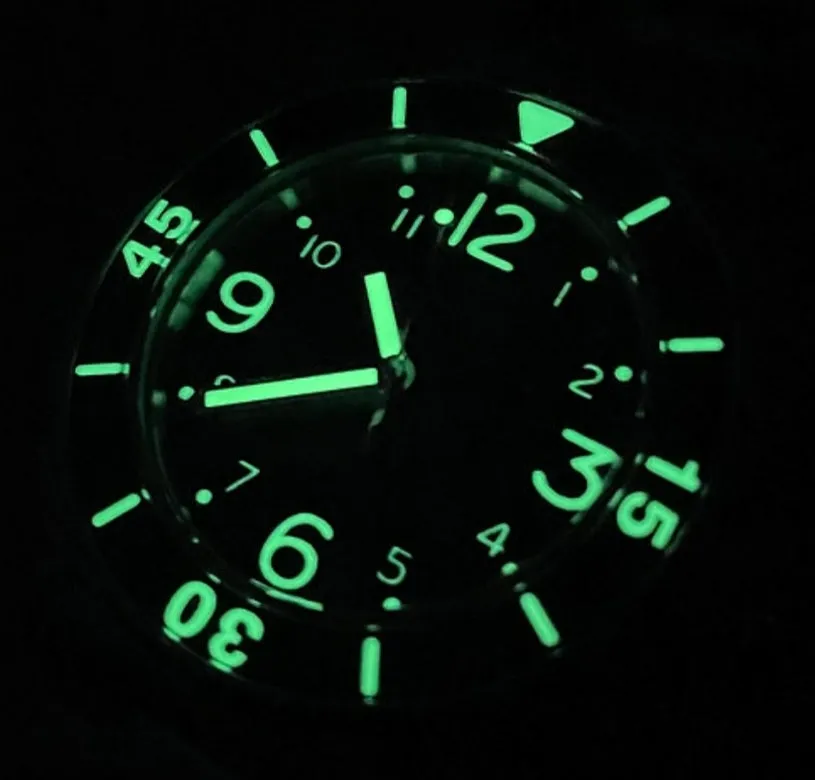 Maranez Racha 1000m Diver Watch Green Sunray