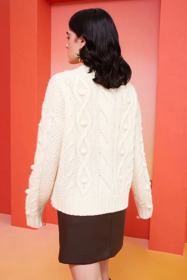 Marie Oliver - Cecile Sweater - Snow