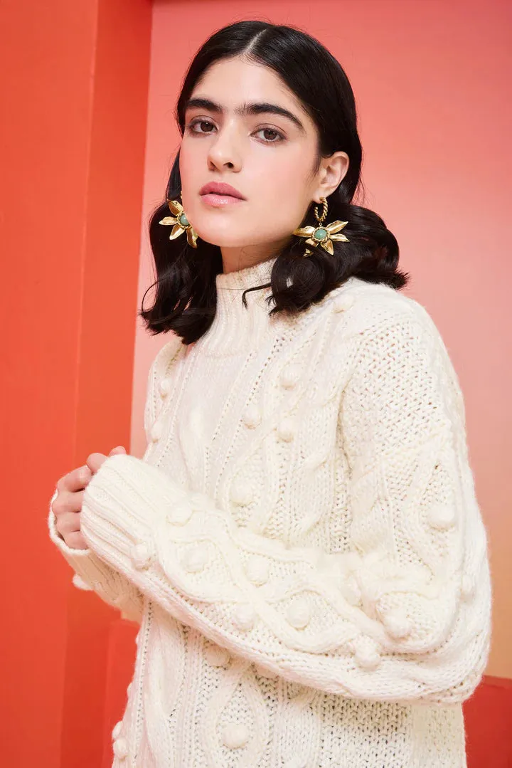 Marie Oliver - Cecile Sweater - Snow