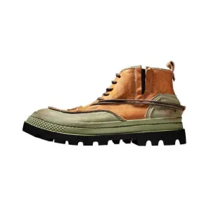 Matcha sunset handmade shoes lace-free men and women