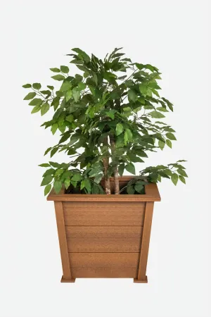 Medium 21.5 Inch Square Poly Planters