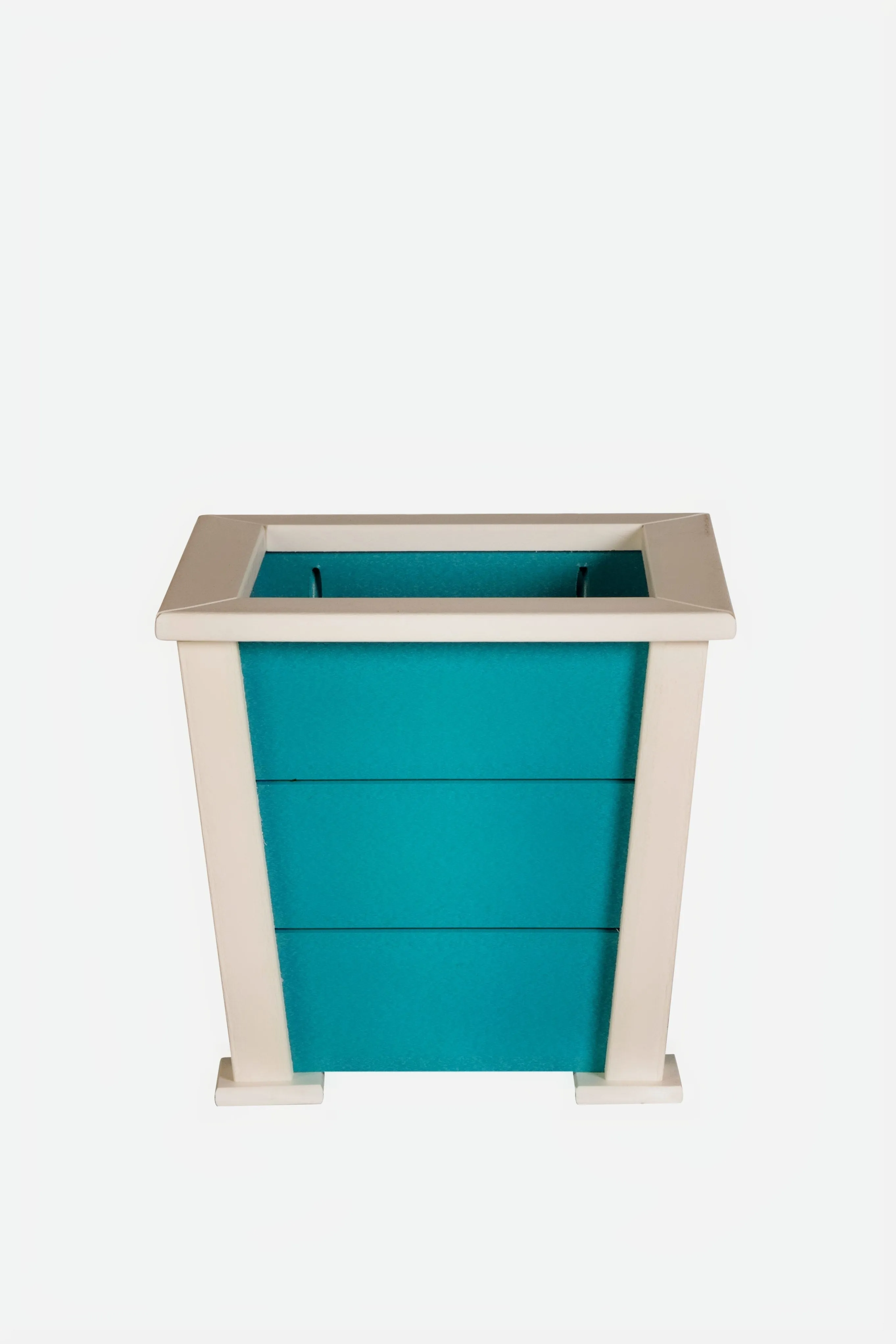 Medium 21.5 Inch Square Poly Planters