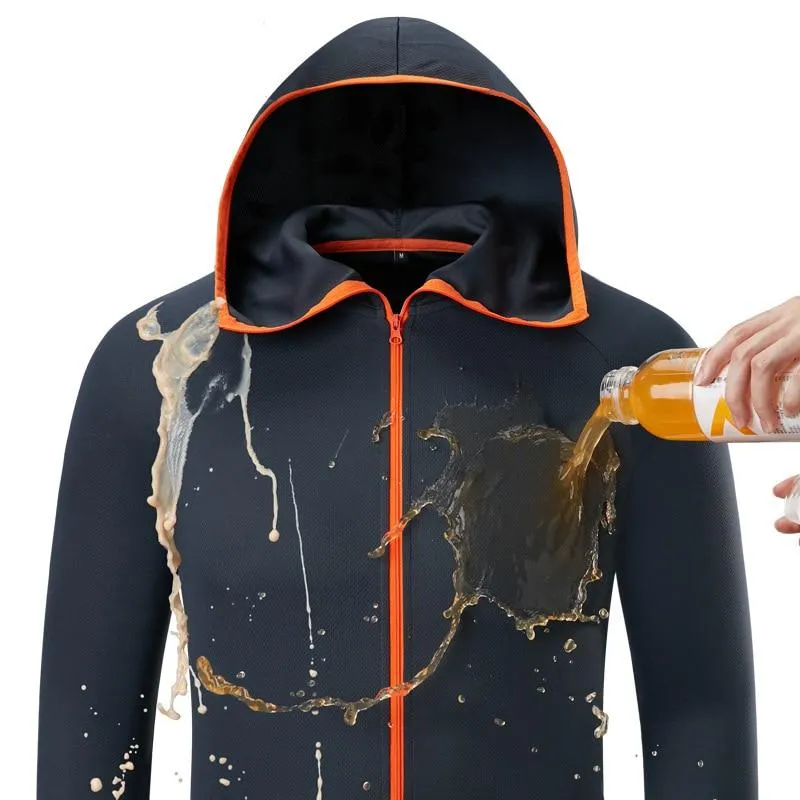 Men and Women Waterproof Hydrophobic Hooded Jackets