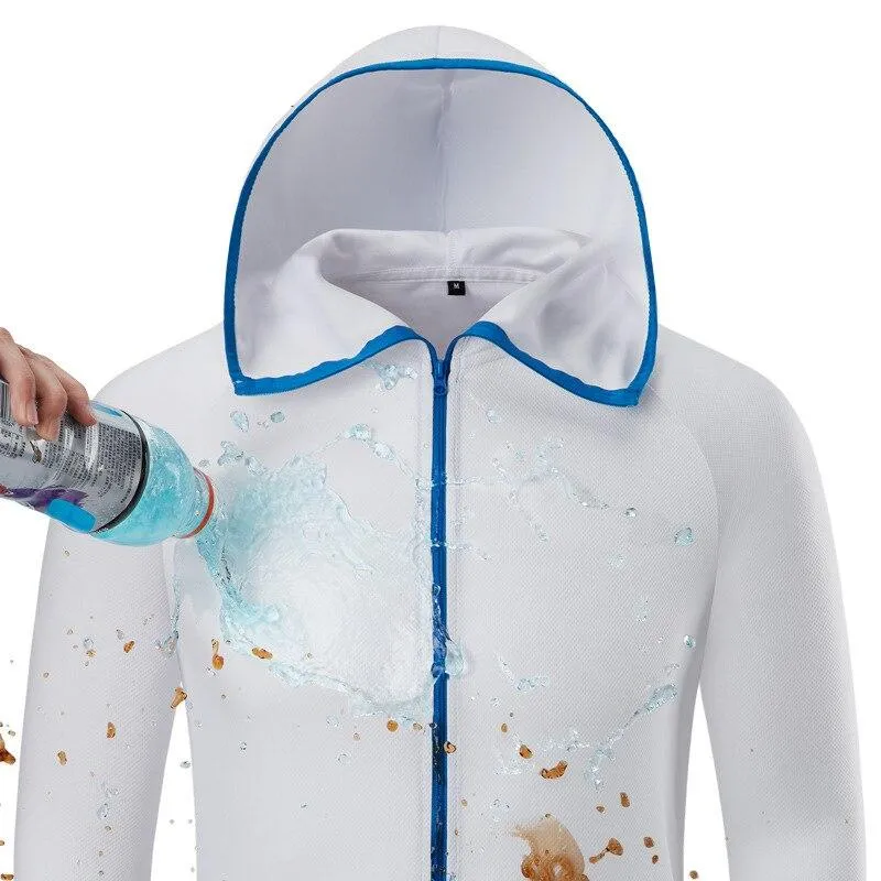 Men and Women Waterproof Hydrophobic Hooded Jackets