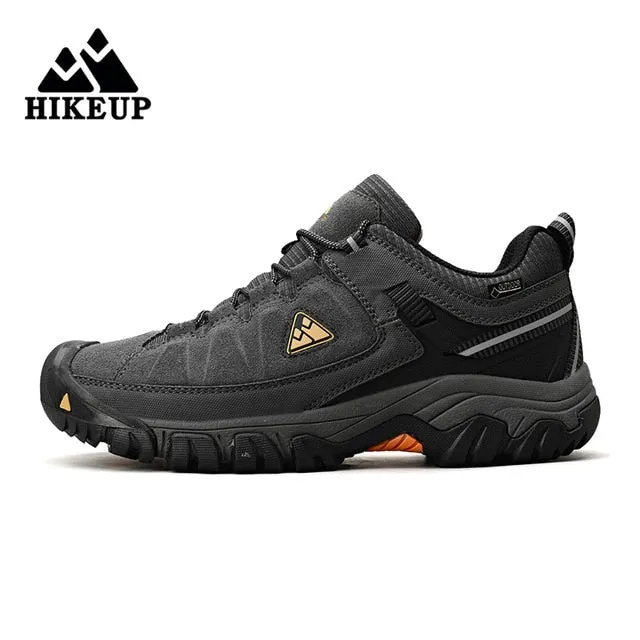 Men Hiking Shoes Leather Climbing Trekking Shoes