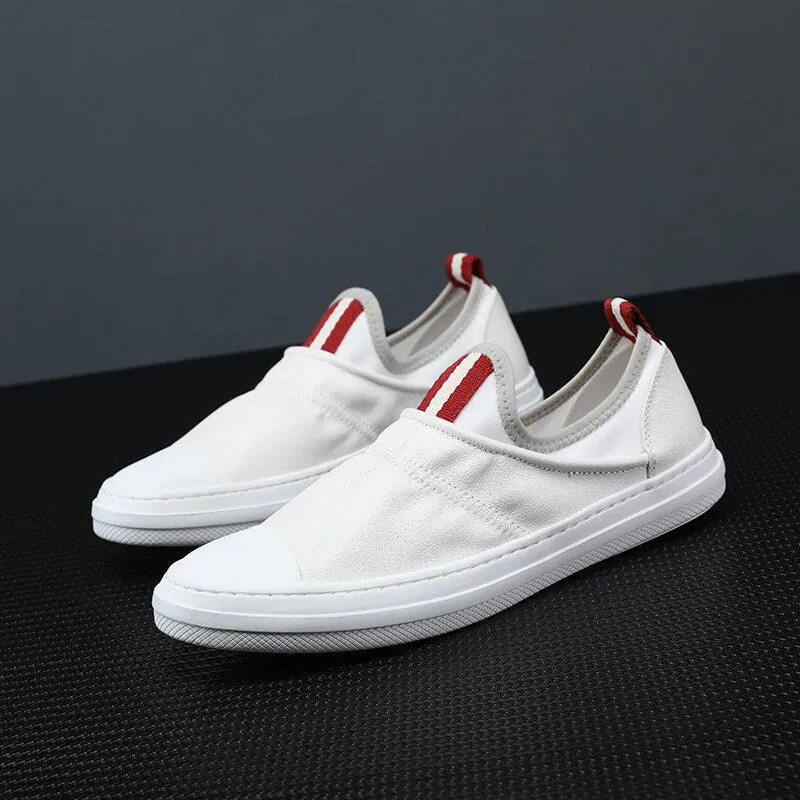 Mens Breathable Round Toe Low-Top Vintage Outdoor Casual Shoes