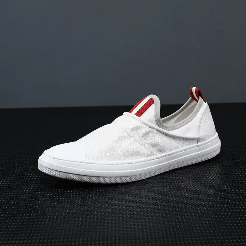 Mens Breathable Round Toe Low-Top Vintage Outdoor Casual Shoes