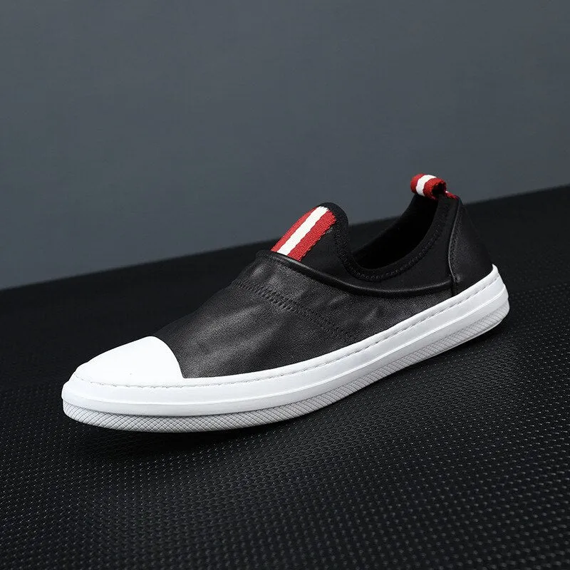 Mens Breathable Round Toe Low-Top Vintage Outdoor Casual Shoes