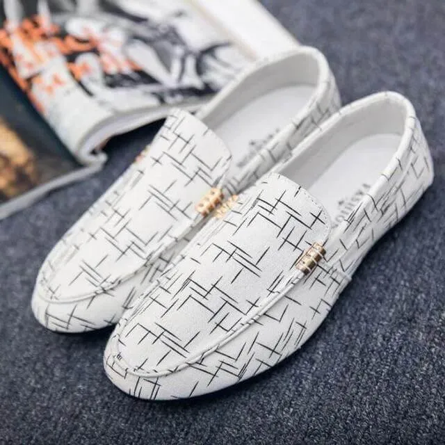 Mens Casual Slip-On Canvas Shoes - Stylish Seasonal Footwear