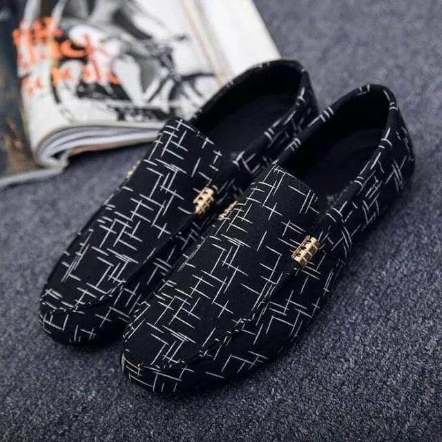 Mens Casual Slip-On Canvas Shoes - Stylish Seasonal Footwear