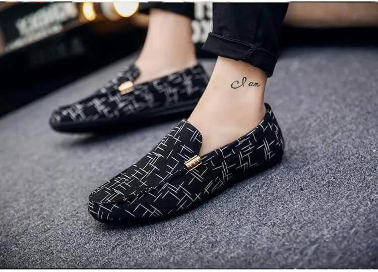 Mens Casual Slip-On Canvas Shoes - Stylish Seasonal Footwear