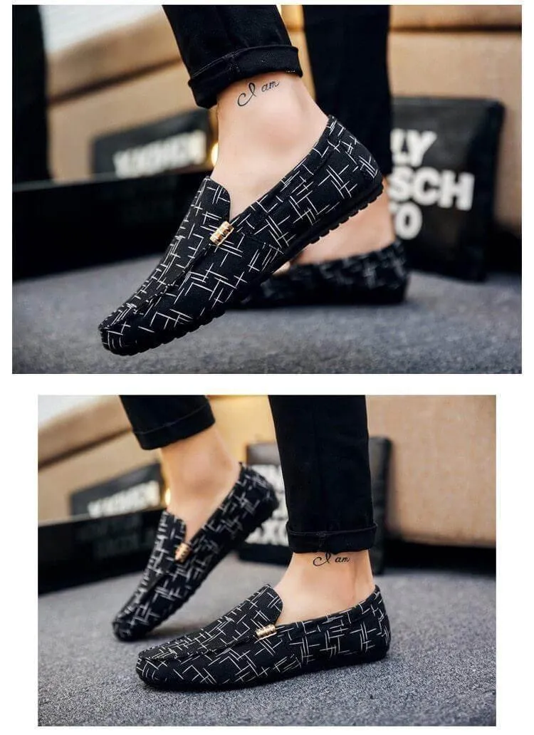 Mens Casual Slip-On Canvas Shoes - Stylish Seasonal Footwear