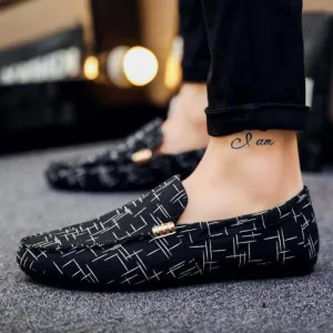 Mens Casual Slip-On Canvas Shoes - Stylish Seasonal Footwear