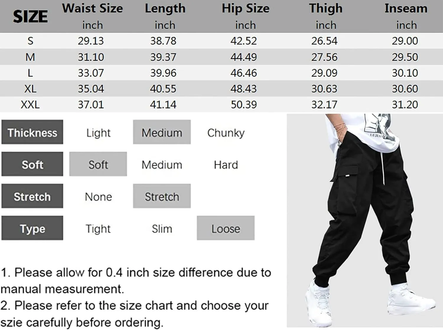 Men's Drawstring Tech wear Cargo Pants with Flap Pockets