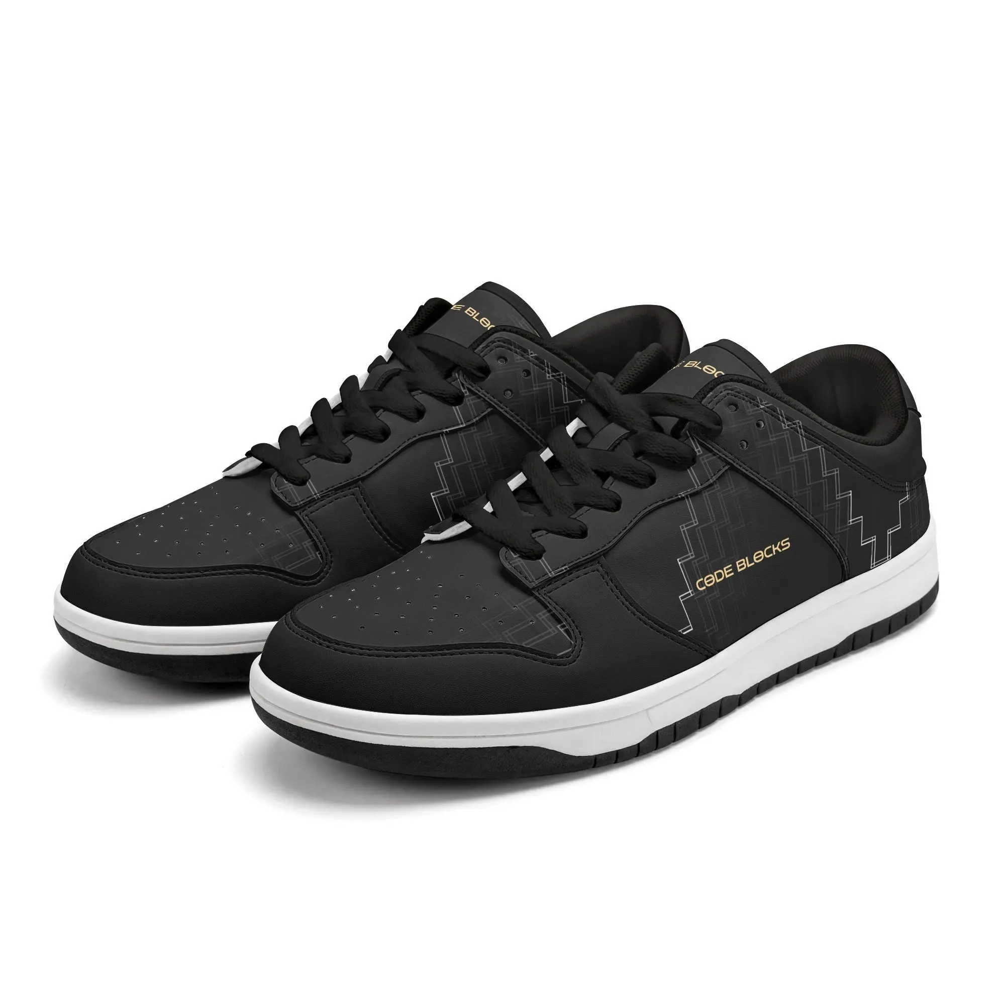 Mens Dunk Stylish Low Top Leather Sneakers