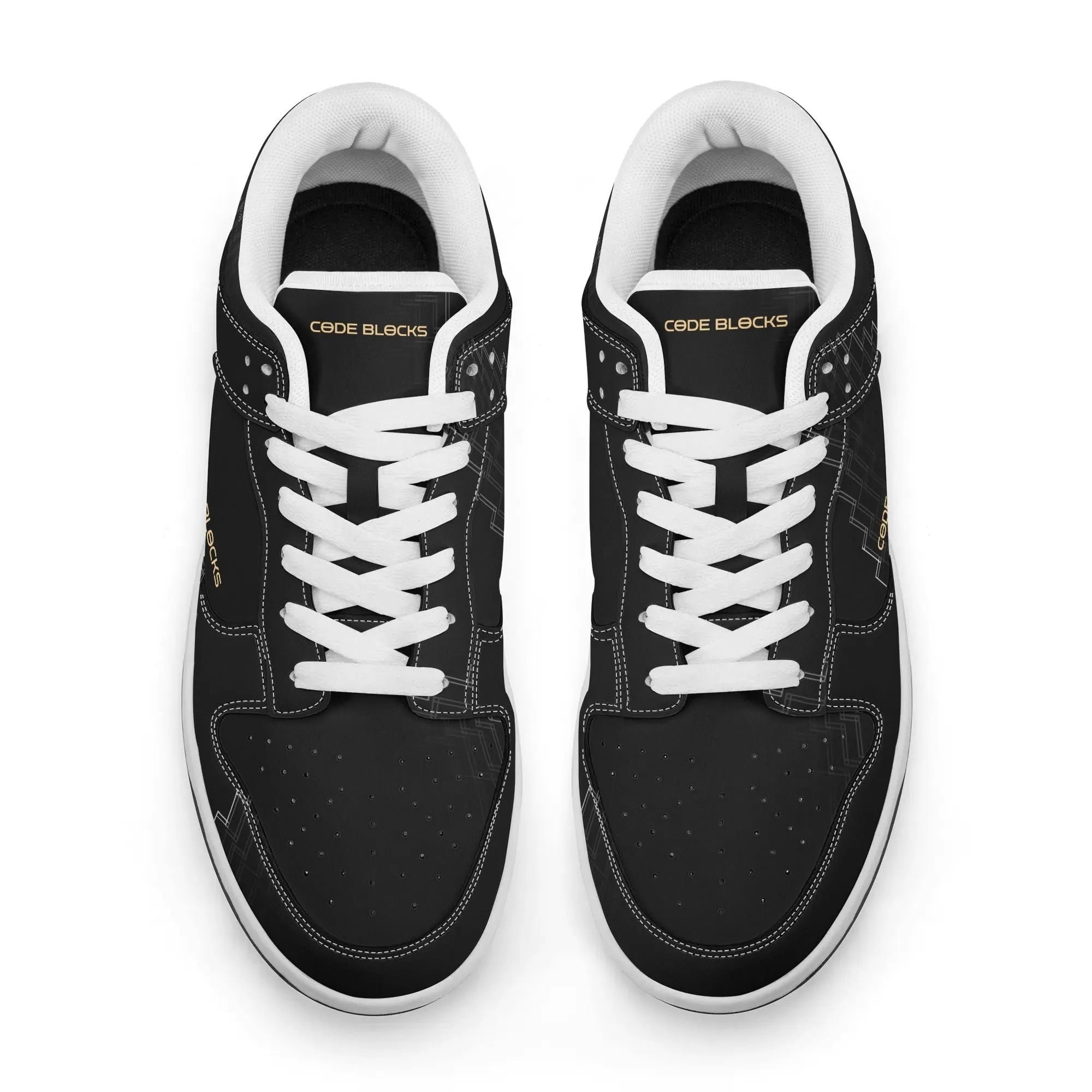 Mens Dunk Stylish Low Top Leather Sneakers