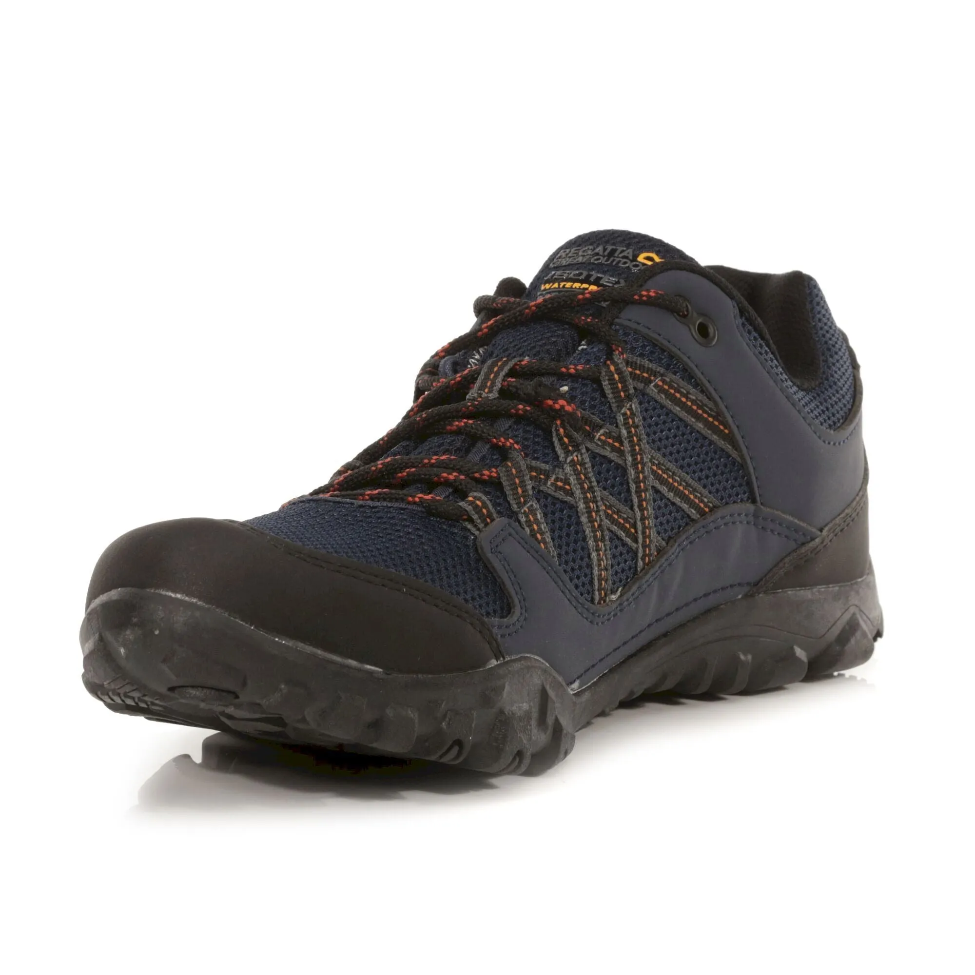 Men's Edgepoint III Waterproof Walking Shoes Navy Burnt Umber