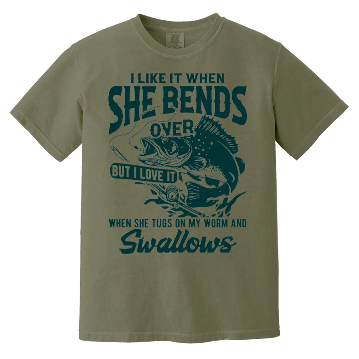 Men's Funny Fishing Comfort Colors Tee – Perfect for Anglers