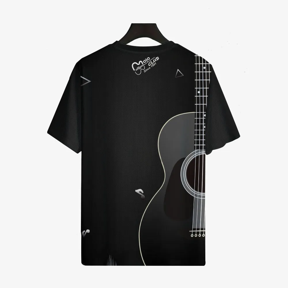 Men's Music Guitar Crew Neck Casual T-Shirt 2401000400