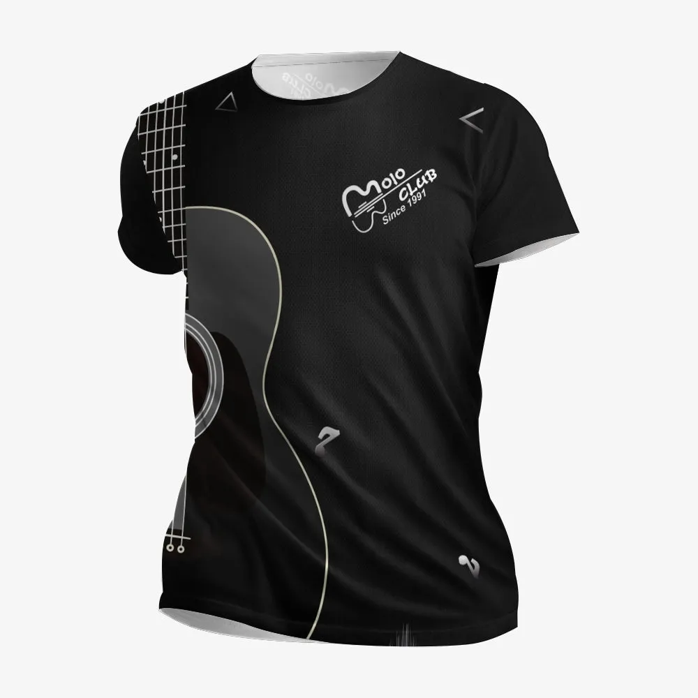Men's Music Guitar Crew Neck Casual T-Shirt 2401000400
