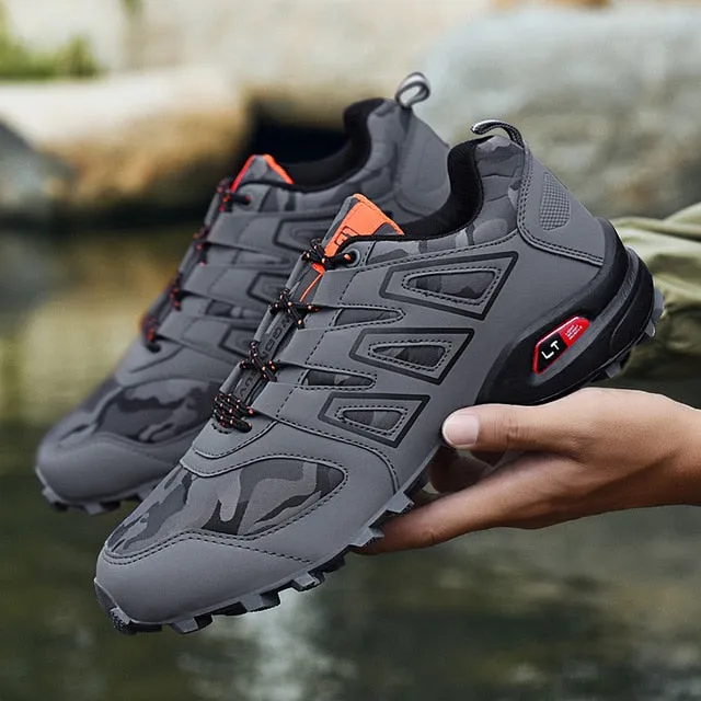 Men's Outdoor Casual Shoes Trend  Fashion Shoes Brand High Quality And Comfortable Flats Shoes Non-Slip Lace-up Walking Shoes