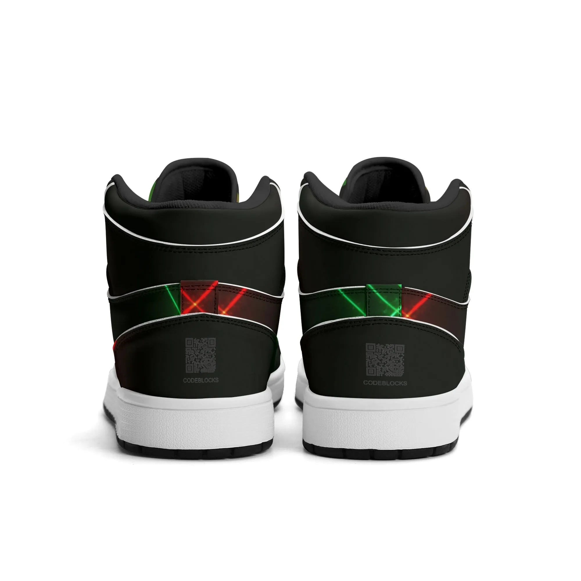 Mens Premium High Top Leather Sneakers