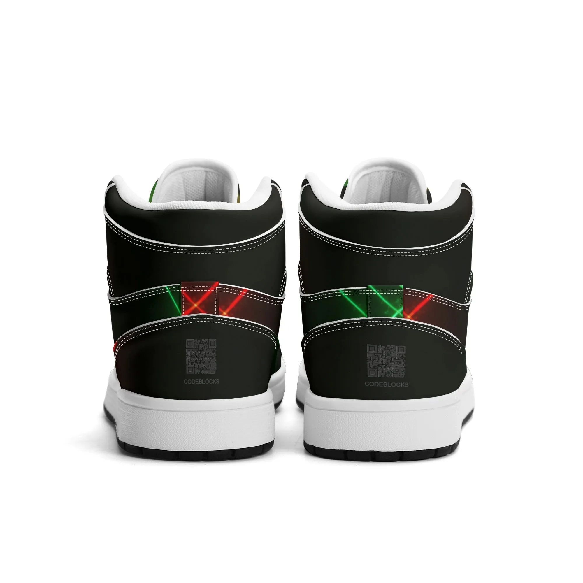 Mens Premium High Top Leather Sneakers