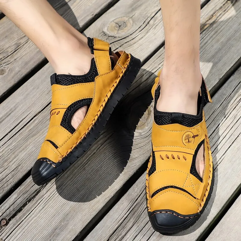 Men's Sandals Breathable Beach Outdoor Flat Casual Shoes
