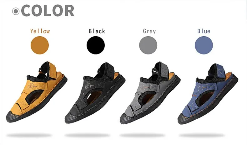 Men's Sandals Breathable Beach Outdoor Flat Casual Shoes