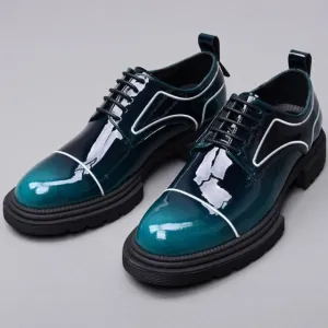 Mens Thick Bottom Low-Top Outdoor Vintage Dress Shoes