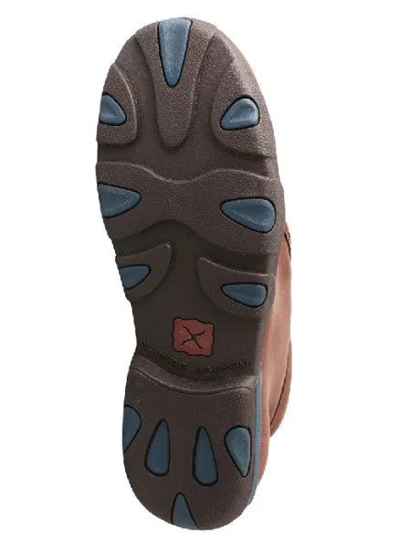 Men’s Twisted X Driving Mocs D Toe Brown / Blue - MDM0030