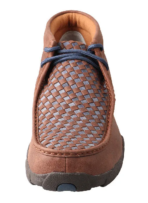 Men’s Twisted X Driving Mocs D Toe Brown / Blue - MDM0030