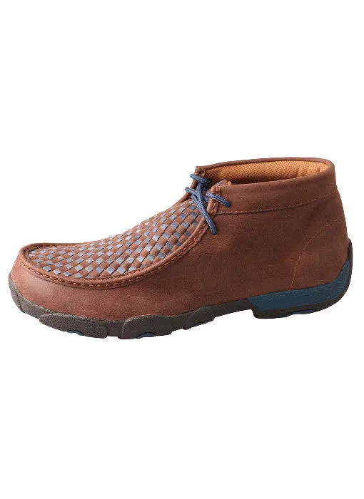 Men’s Twisted X Driving Mocs D Toe Brown / Blue - MDM0030