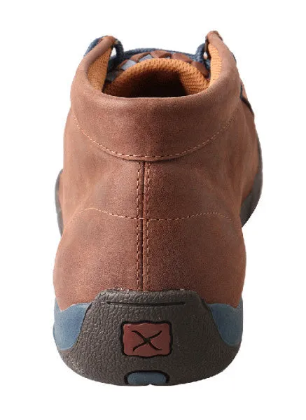 Men’s Twisted X Driving Mocs D Toe Brown / Blue - MDM0030