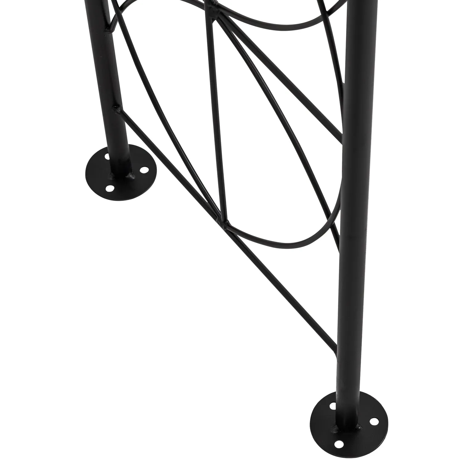 Metal Garden Arch Trellis Arched Frame Climbing Plant Decorative Archway