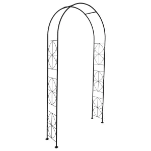 Metal Garden Arch Trellis Arched Frame Climbing Plant Decorative Archway