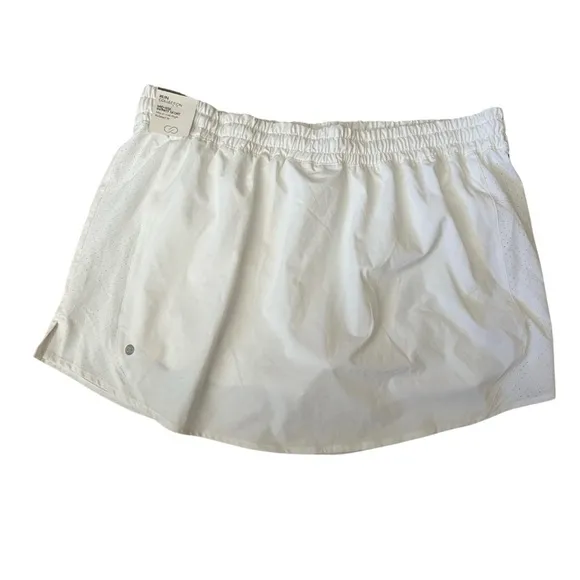 Mid-Rise Infinity Skort - White - SizeXL