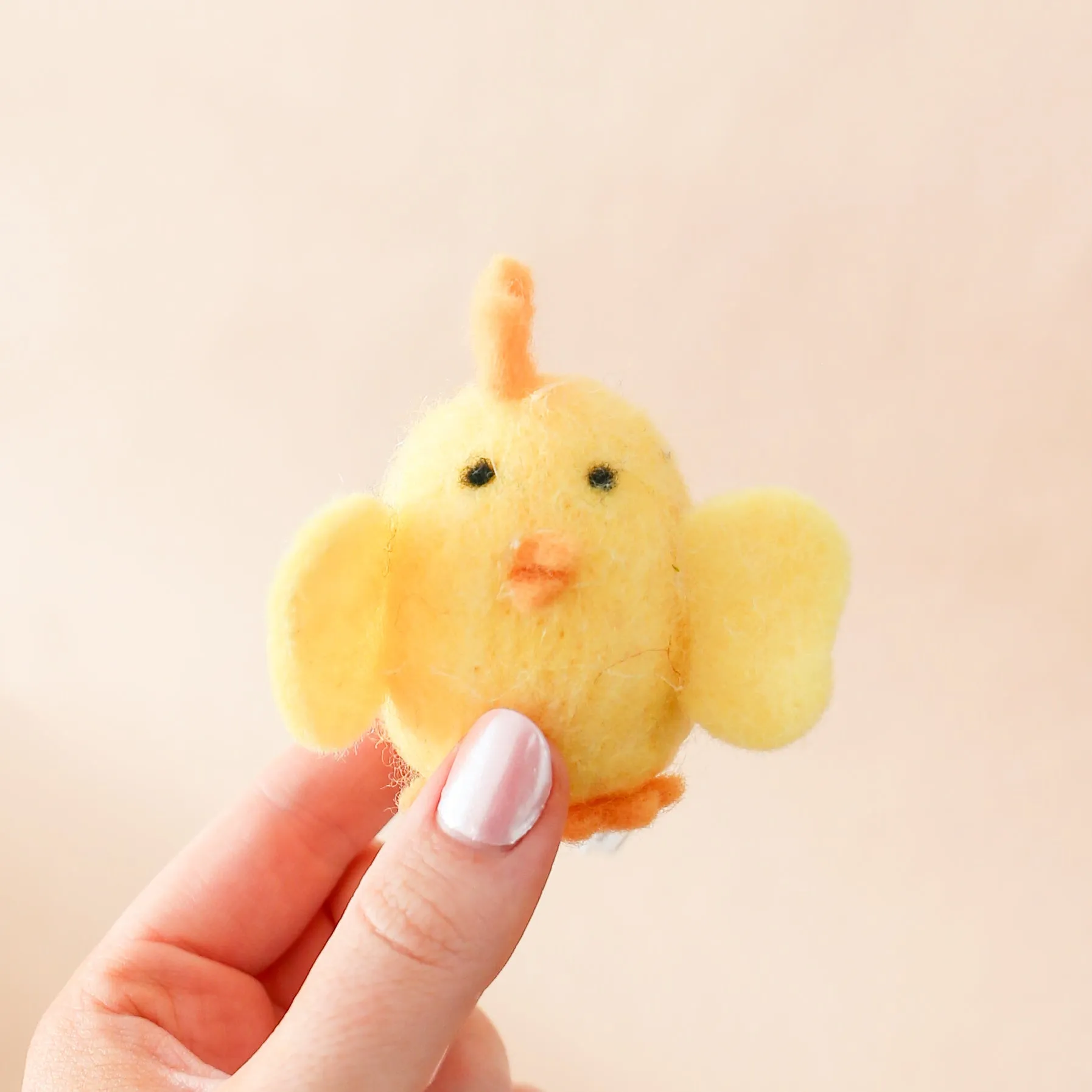 Mini Felt Chick Ornament | 3-in