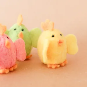Mini Felt Chick Ornament | 3-in