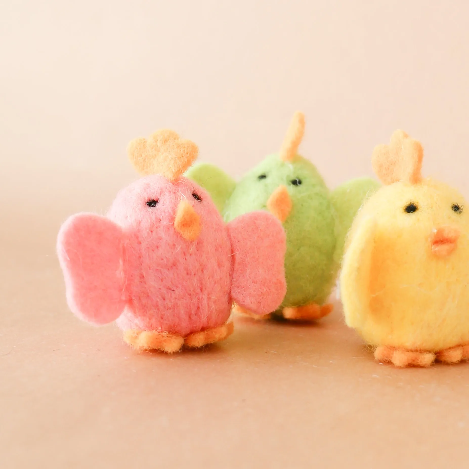 Mini Felt Chick Ornament | 3-in
