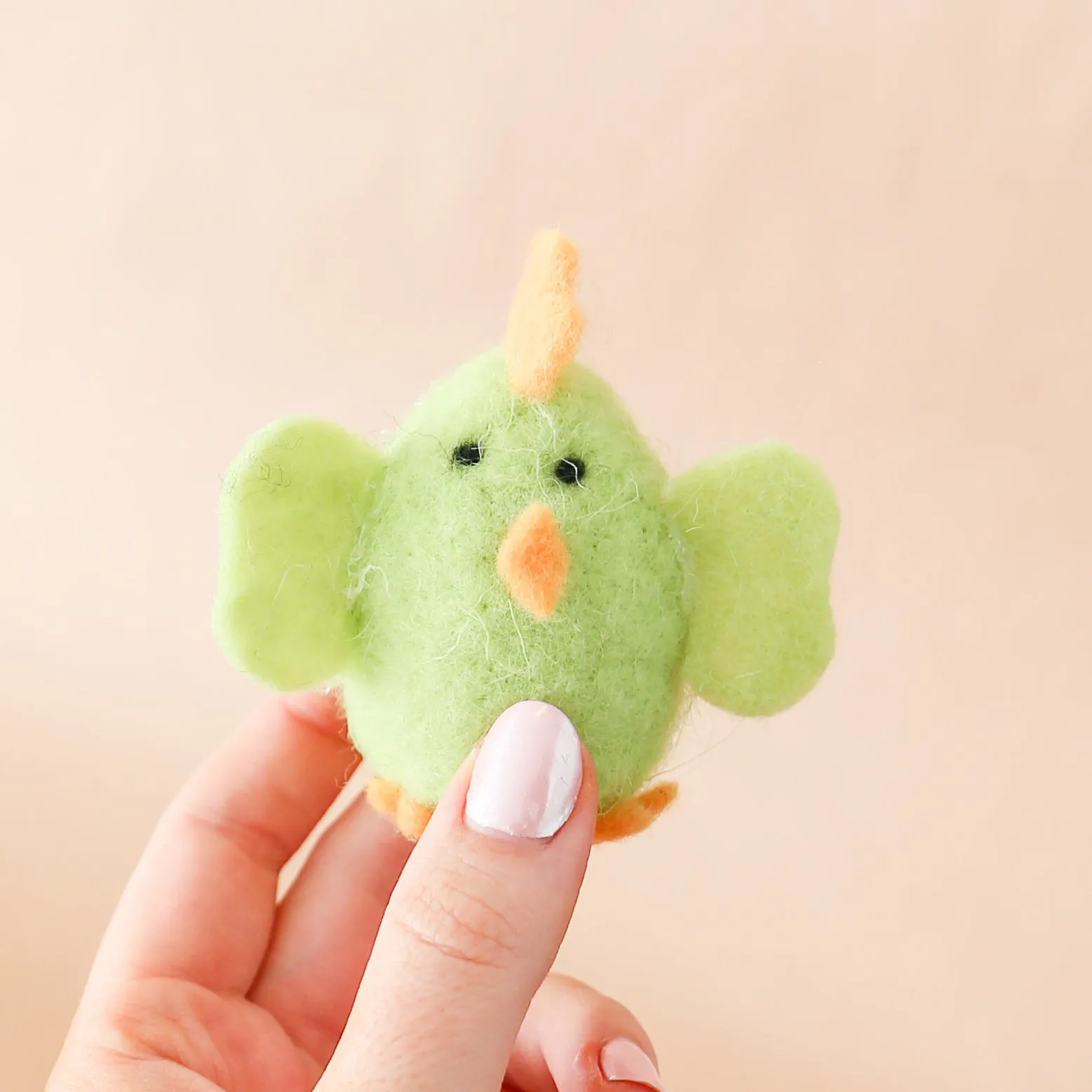 Mini Felt Chick Ornament | 3-in