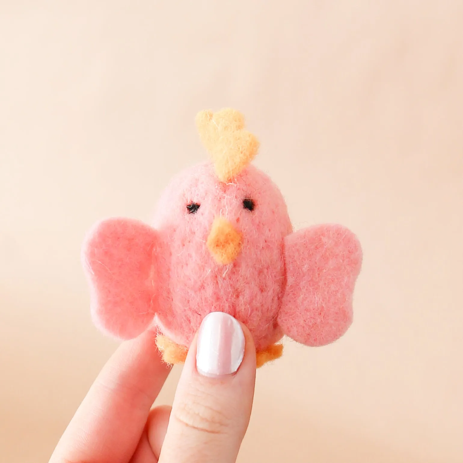 Mini Felt Chick Ornament | 3-in