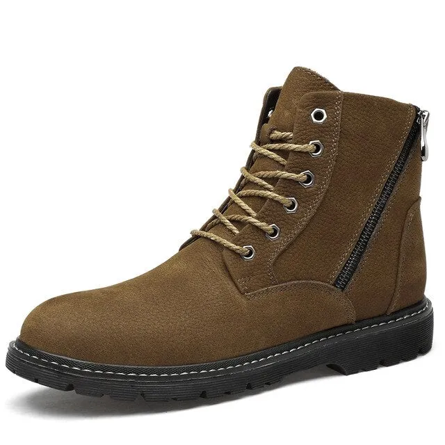Mring winter new cotton shoes outdoor high-top sports casual shoes large size short boots warm men's shoes ins tooling shoes
