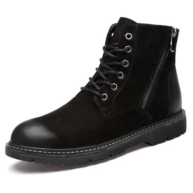 Mring winter new cotton shoes outdoor high-top sports casual shoes large size short boots warm men's shoes ins tooling shoes